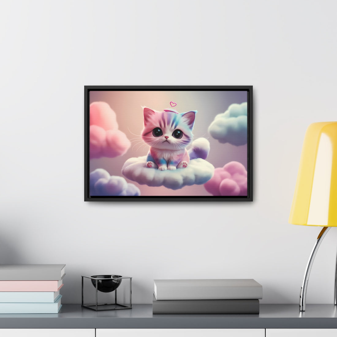 Heavenly Kitten Dreams: Transform Your Space with Whimsical Canvas Art