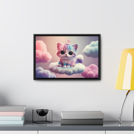 Heavenly Kitten Dreams: Transform Your Space with Whimsical Canvas Art