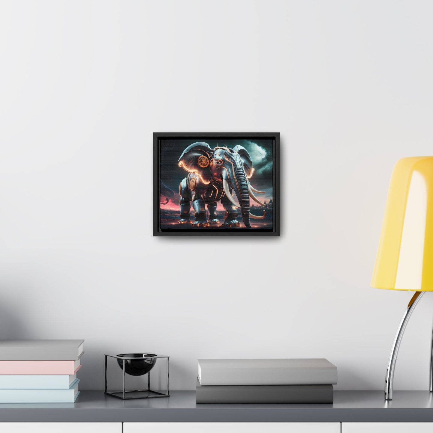 "Clockwork Titan" - Gallery Canvas Wraps, Horizontal Frame