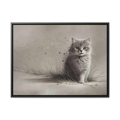 Whiskers in the Wind - Gallery Canvas Wraps, Horizontal Frame