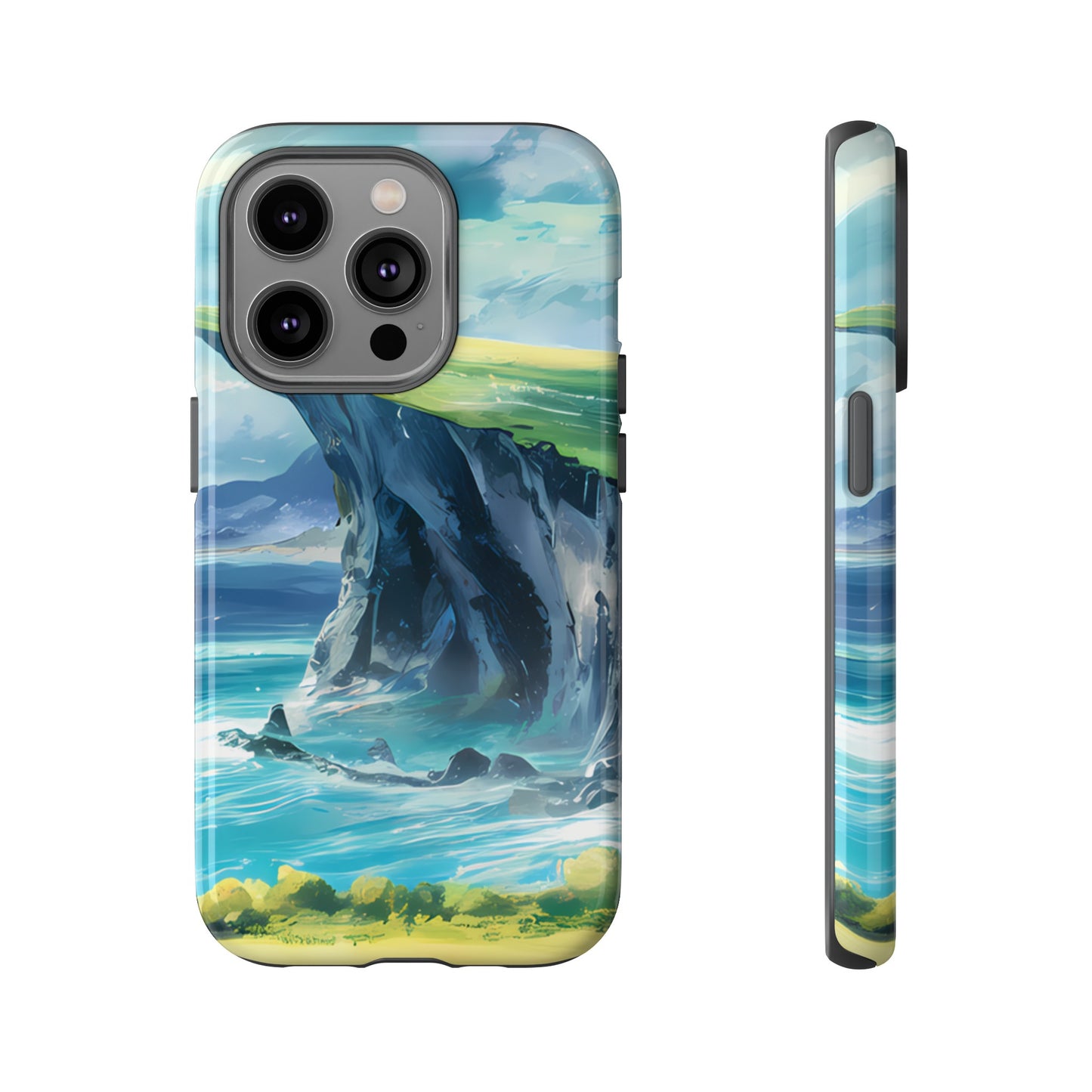 Anime Cliff by the Sea - Smartphone Tough Cases