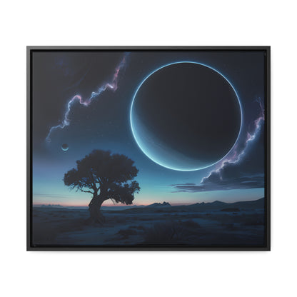 Eclipse of the Silent Horizon - Gallery Canvas Wraps, Horizontal Frame