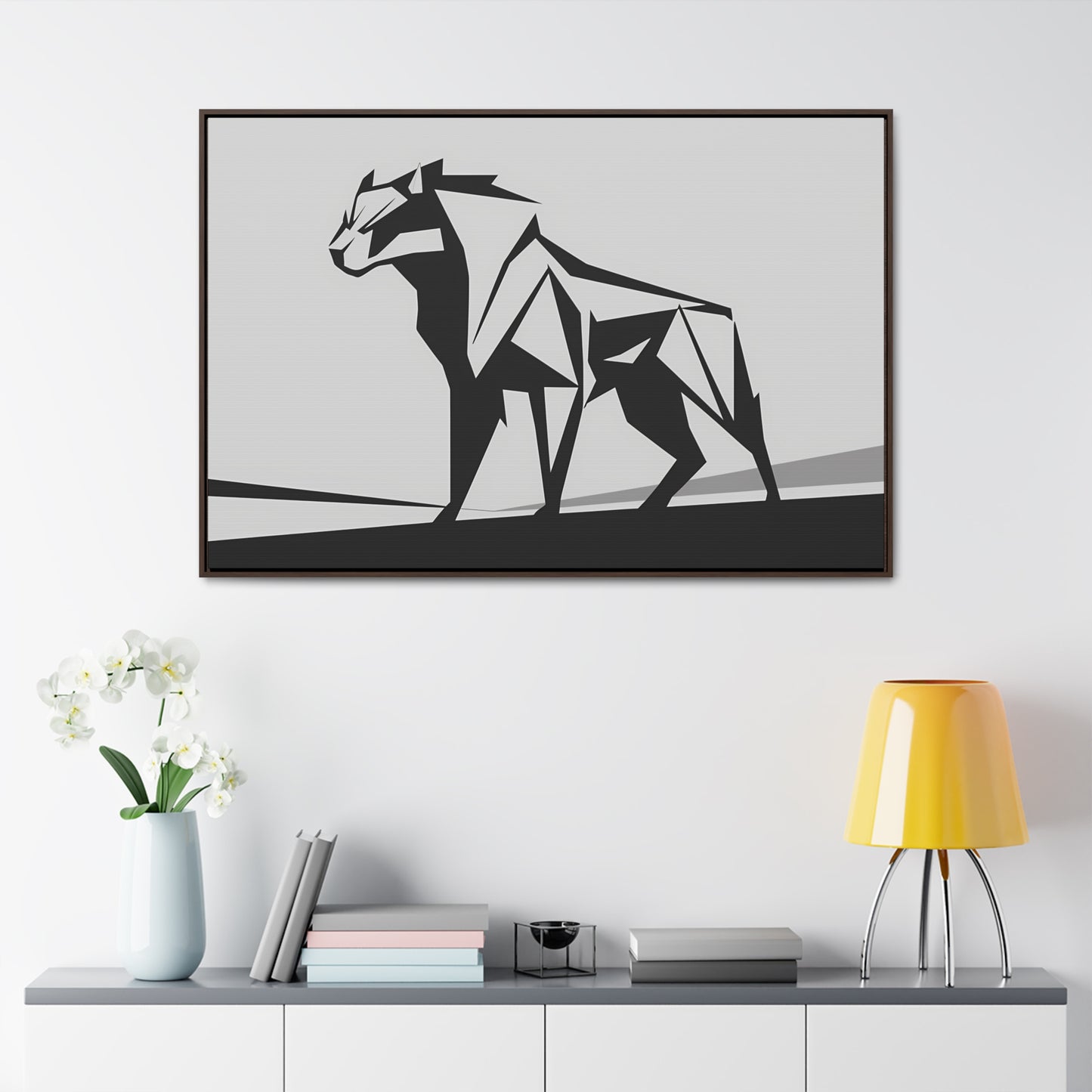 Geometric Beast - Gallery Canvas Wraps, Horizontal Frame