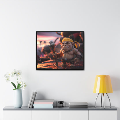 Goblin Warlord at Sunset - Gallery Canvas Wraps, Horizontal Frame