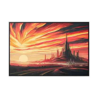 Twilight of the Metropolis - Gallery Canvas Wraps, Horizontal Frame