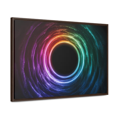 Cosmic Vortex of Light - Gallery Canvas Wraps, Horizontal Frame