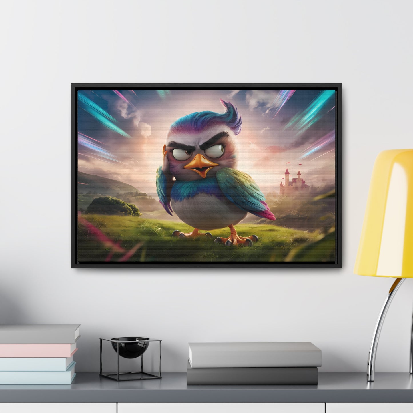 Feathered Fury: The Guardian of the Sky - Gallery Canvas Wraps, Horizontal Frame