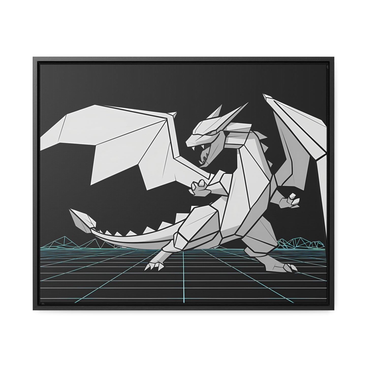 Cyber Dragon Unleashed - Gallery Canvas Wraps, Horizontal Frame