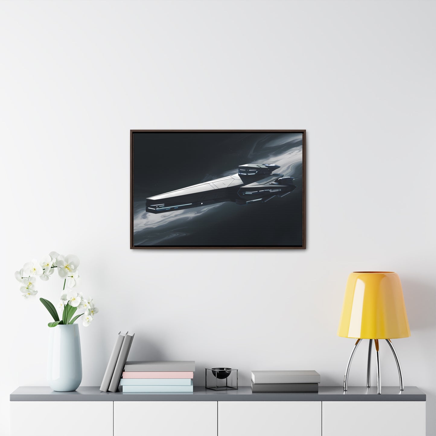 Starship of the Void - Gallery Canvas Wraps, Horizontal Frame