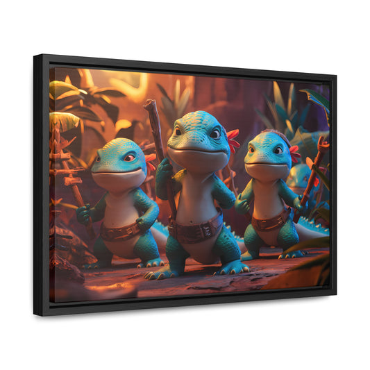 Guardians of the Jungle Tribe - Gallery Canvas Wraps, Horizontal Frame