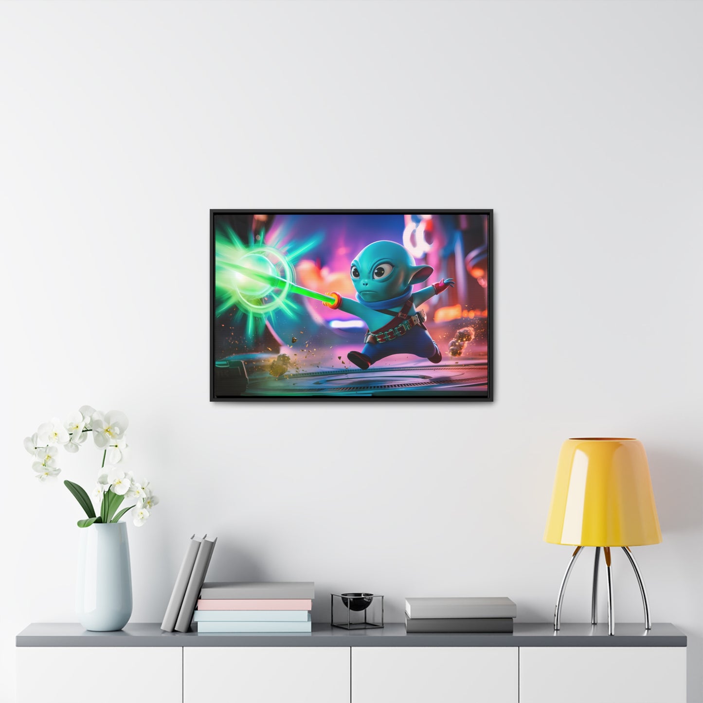 Galactic Defender - Gallery Canvas Wraps, Horizontal Frame