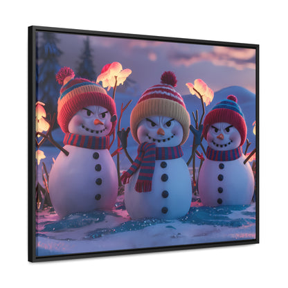 Frosty Troublemakers - Gallery Canvas Wraps, Horizontal Frame