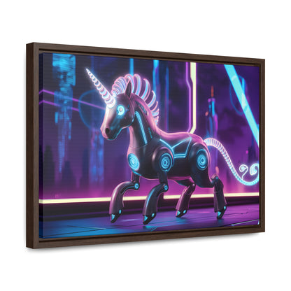 Cybernetic Unicorn - Gallery Canvas Wraps, Horizontal Frame