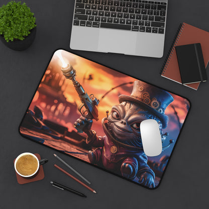 Cute Steampunk Alien - Desk Mat