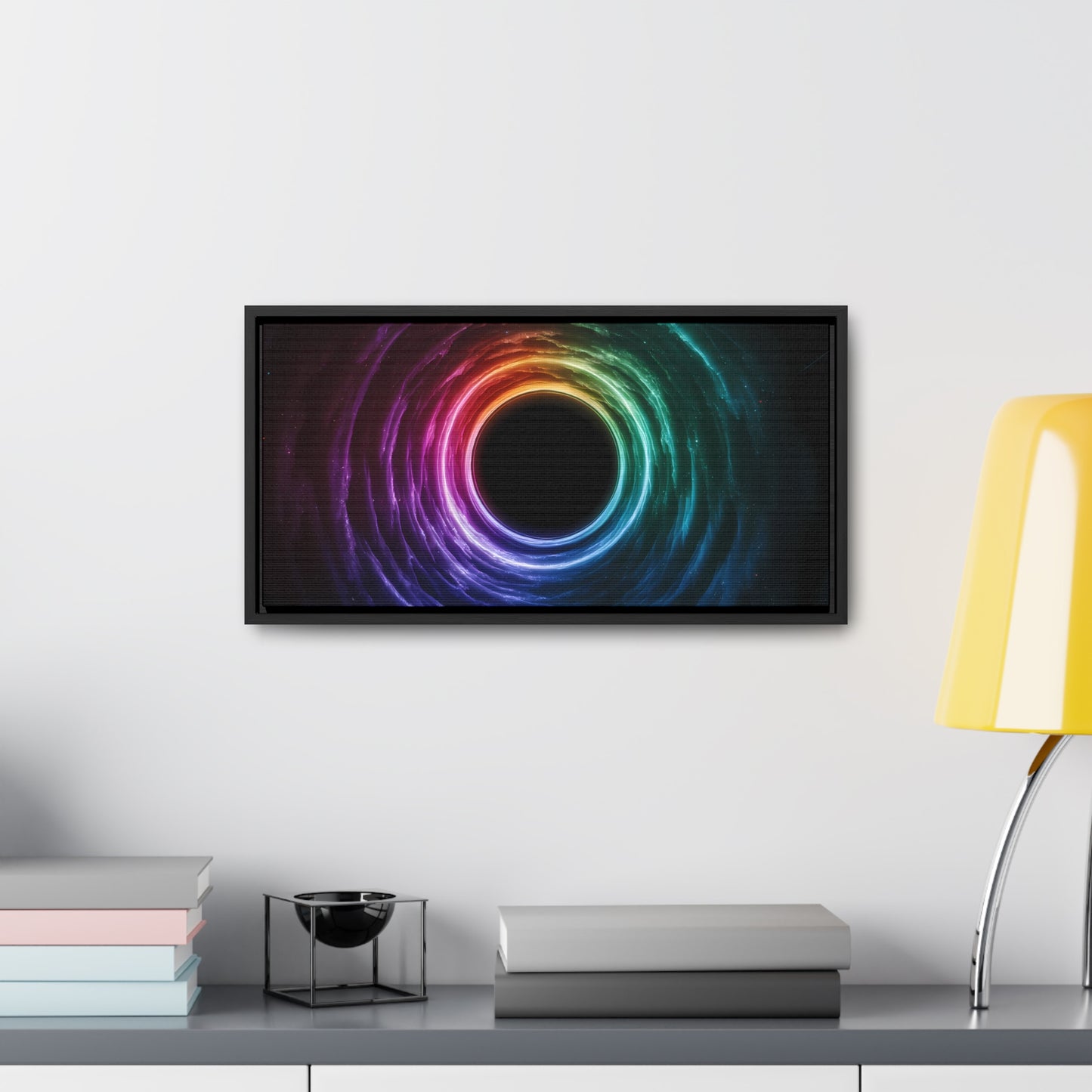 Cosmic Vortex of Light - Gallery Canvas Wraps, Horizontal Frame