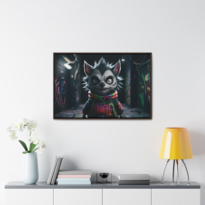 Urban Graffiti Rebel - Gallery Canvas Wraps, Horizontal Frame