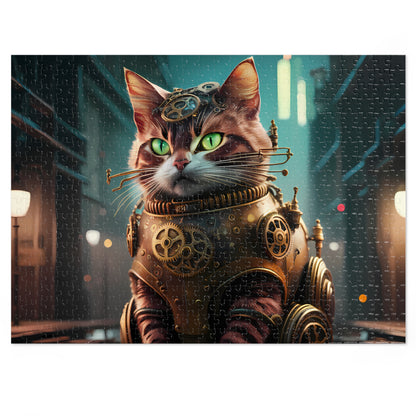 Jeff the Steampunk Cat - Jigsaw Puzzle (30, 110, 252, 500,1000-Piece)