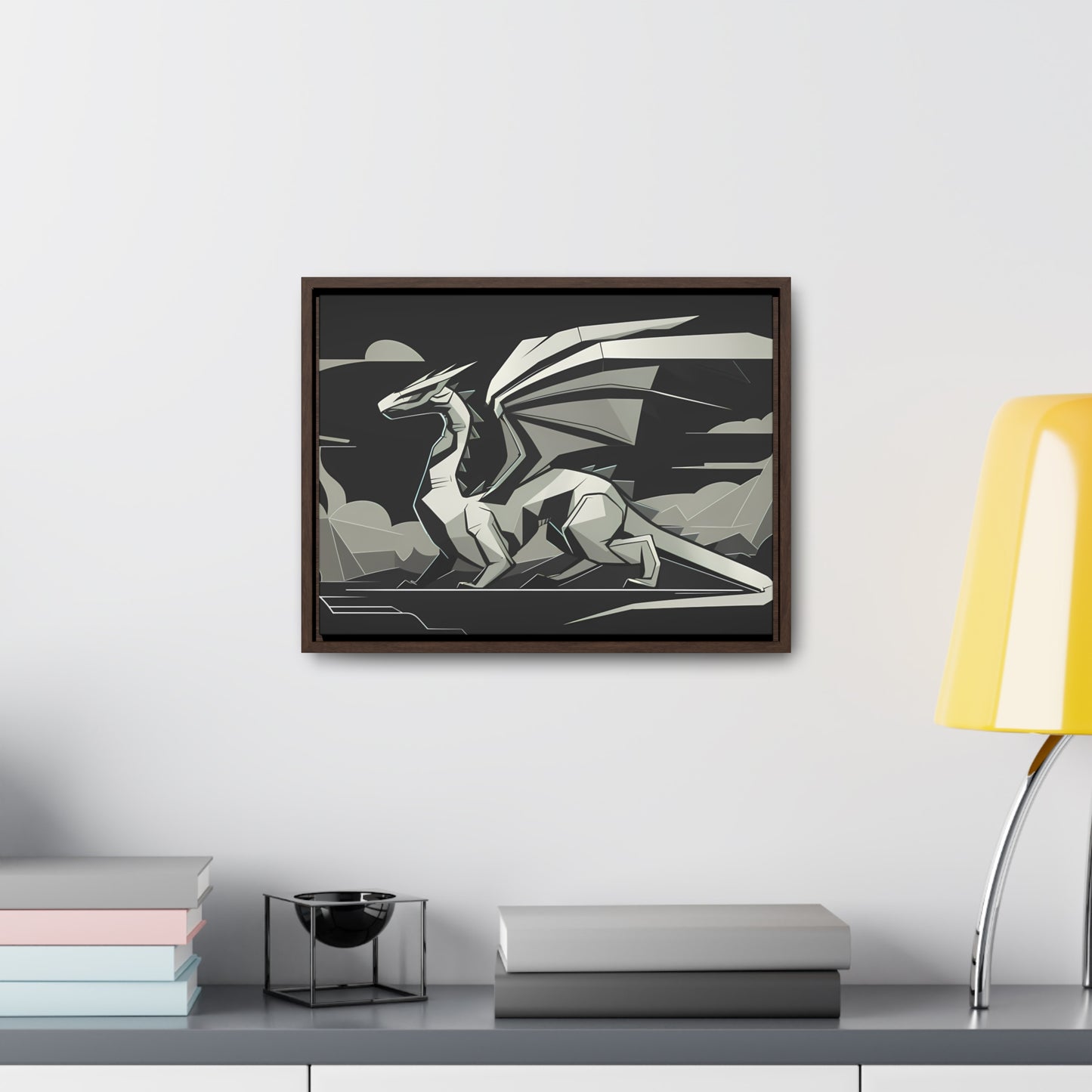 Shadow of the Silver Dragon - Gallery Canvas Wraps, Horizontal Frame