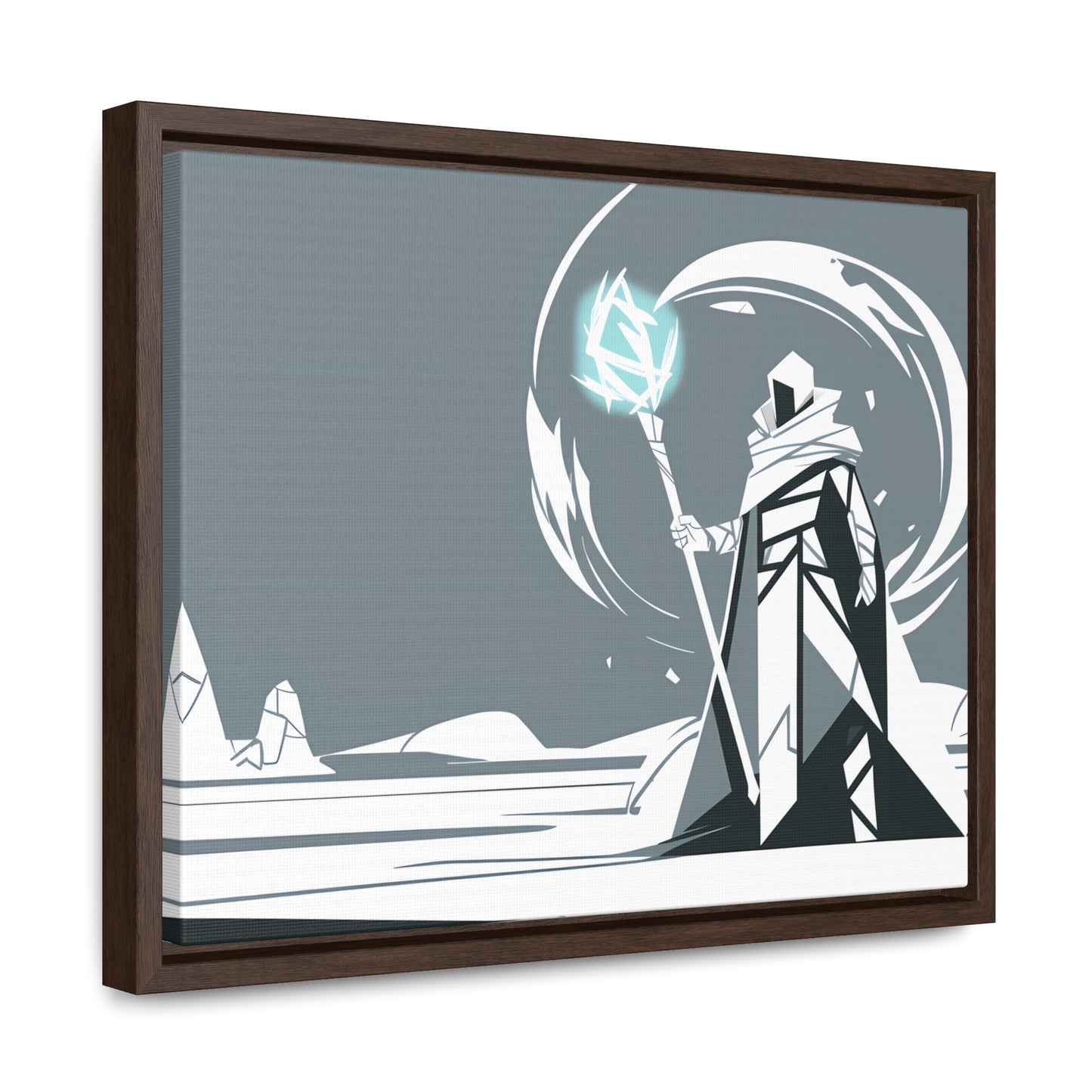 Mage of the Frozen Wastes - Gallery Canvas Wraps, Horizontal Frame