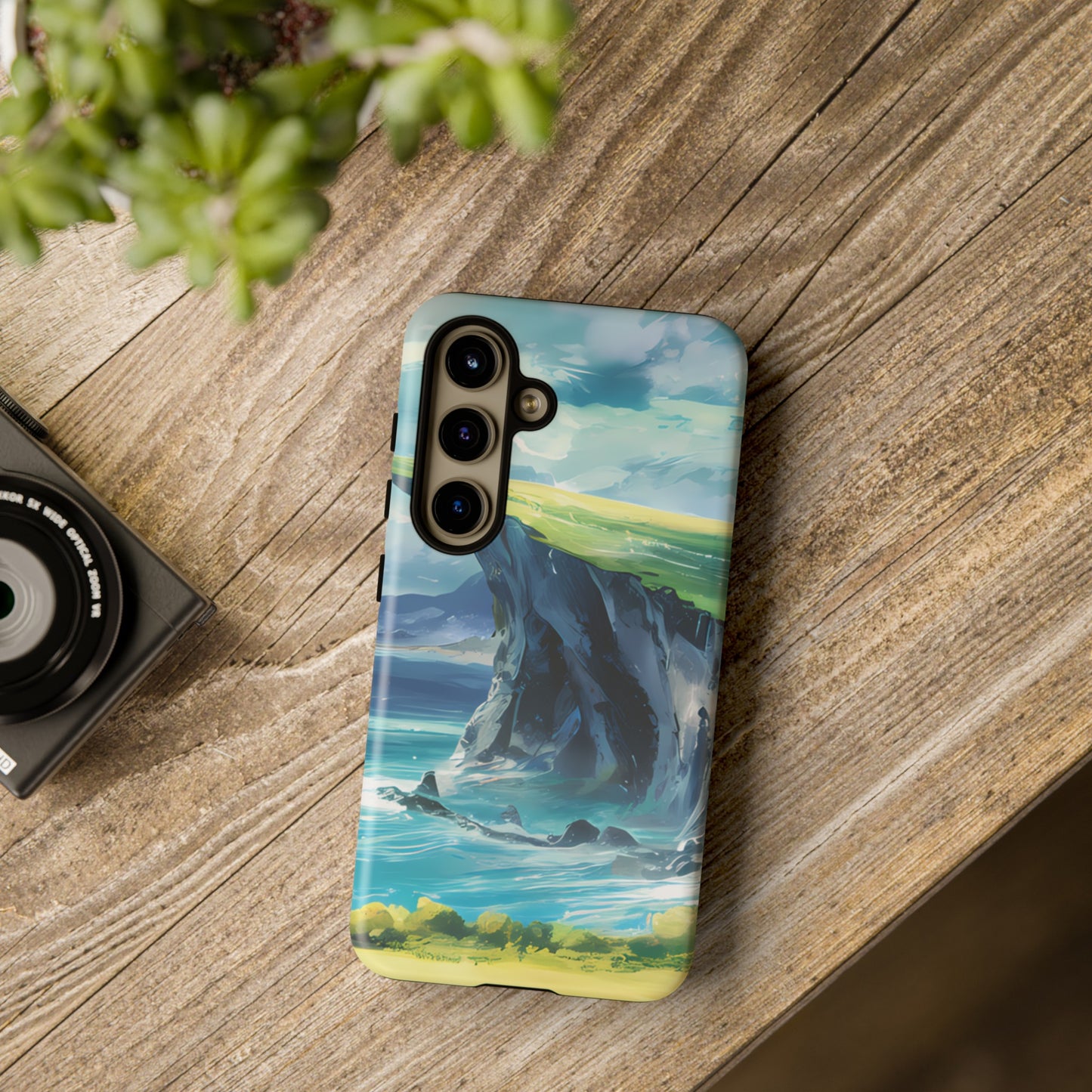 Anime Cliff by the Sea - Smartphone Tough Cases