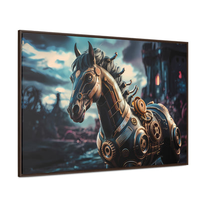 The Mechanical Steed of Dystopia - Gallery Canvas Wraps, Horizontal Frame