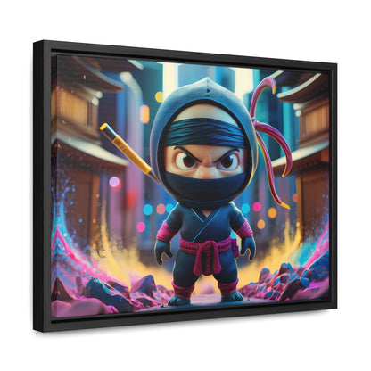 Tiny Ninja, Big Attitude - Gallery Canvas Wraps, Horizontal Frame