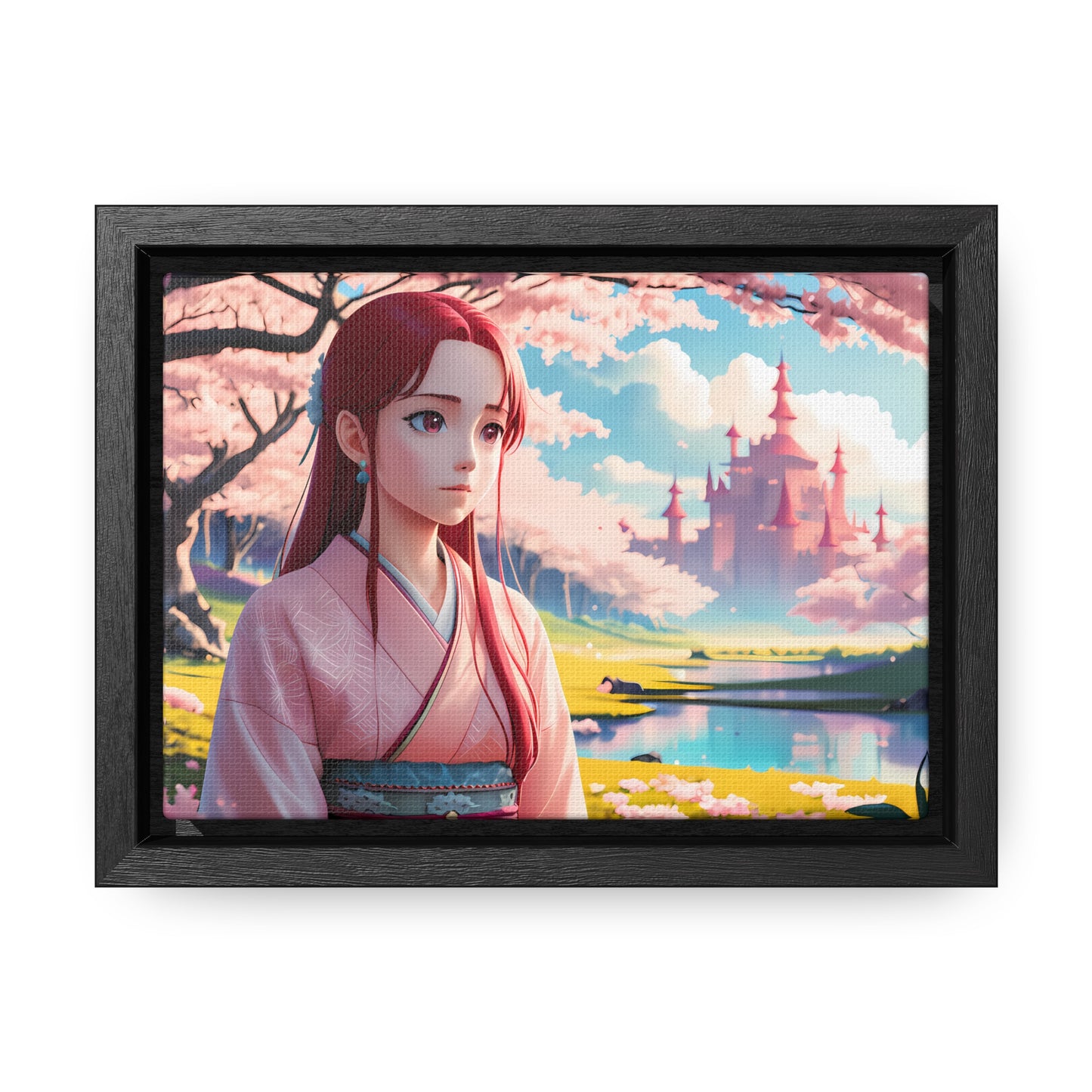 "Whispers of Spring in the Enchanted Realm" - Gallery Canvas Wraps, Horizontal Frame