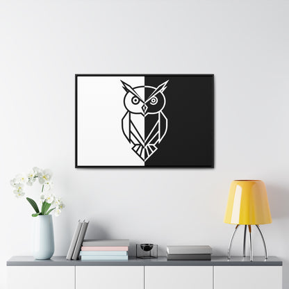 Duality of the Owl - Gallery Canvas Wraps, Horizontal Frame