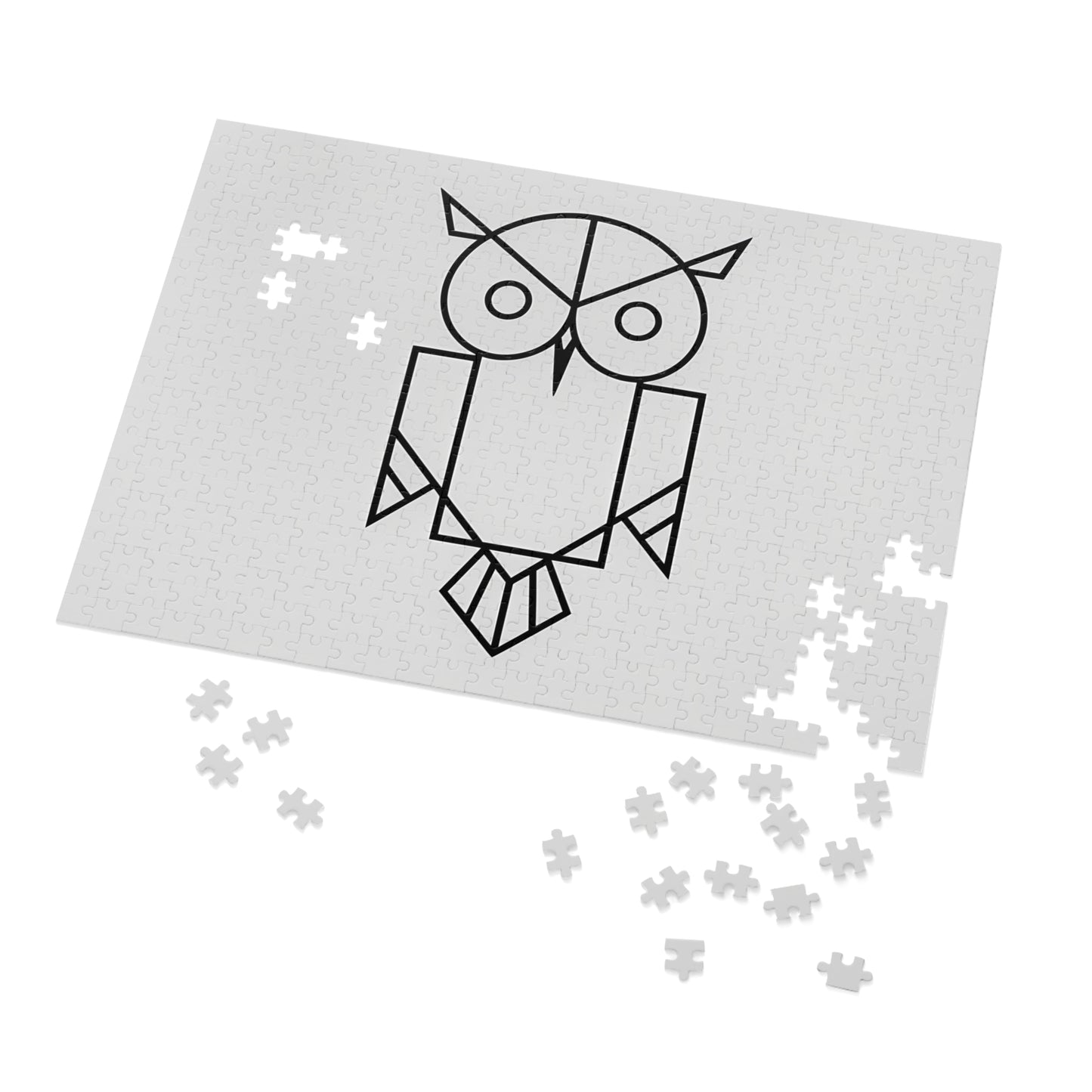 Geometric Owl Puzzle - Jigsaw Puzzle (30, 110, 252, 500,1000-Piece)