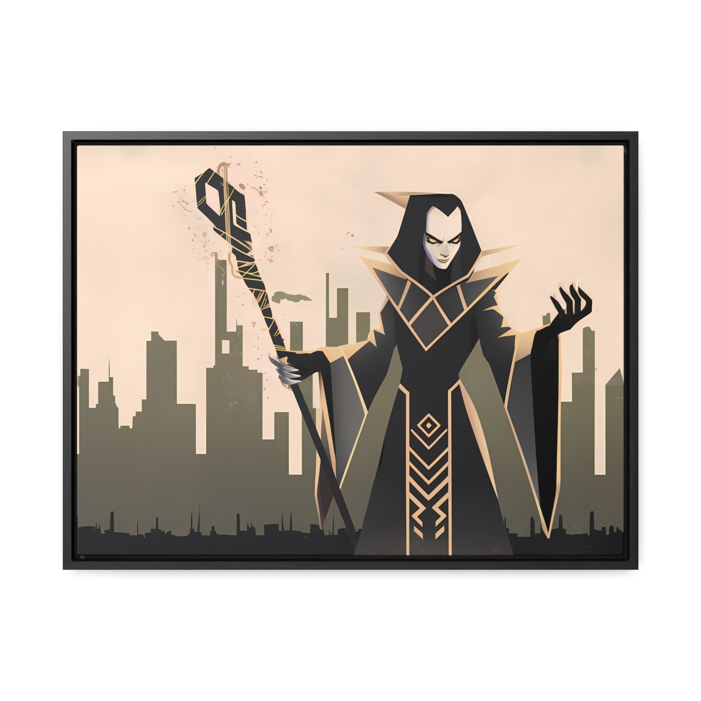 Shadow Sovereign of the Forsaken City - Gallery Canvas Wraps, Horizontal Frame