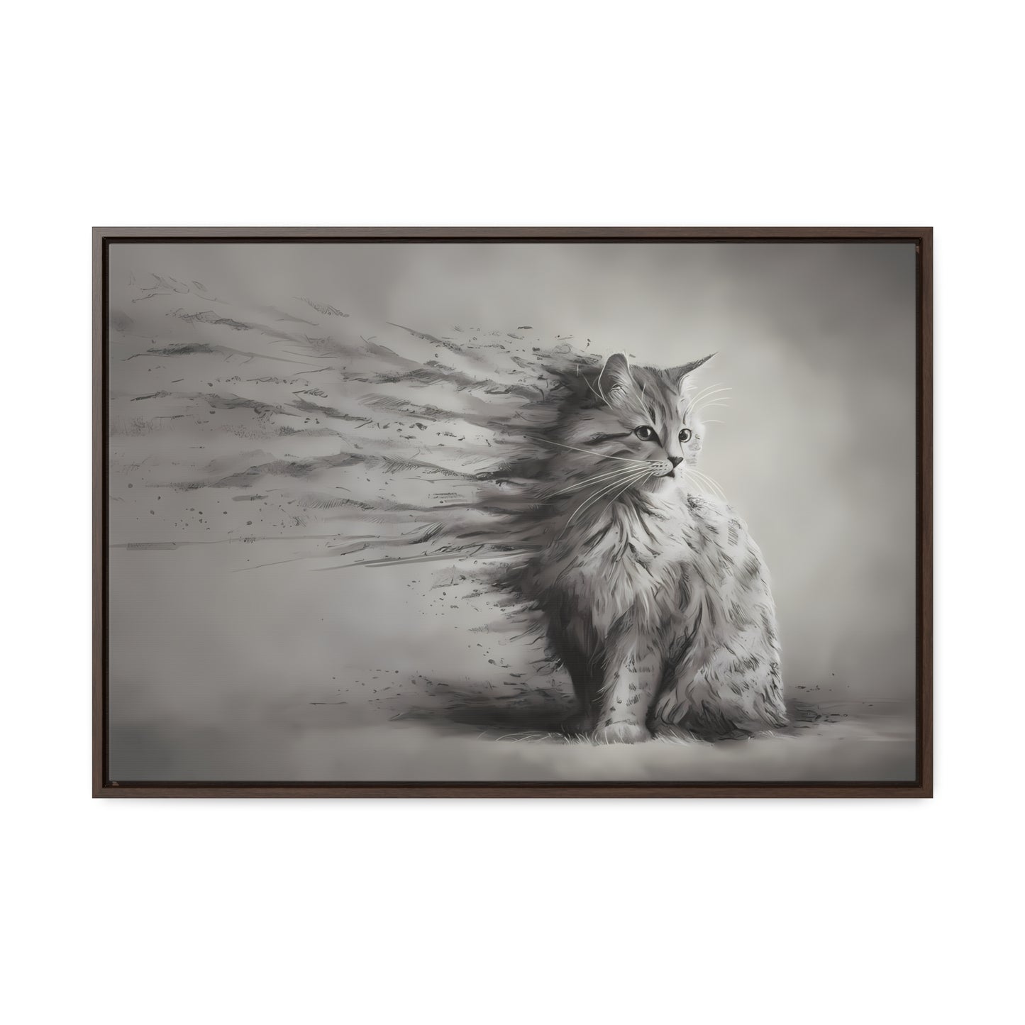 Ephemeral Whiskers - Gallery Canvas Wraps, Horizontal Frame