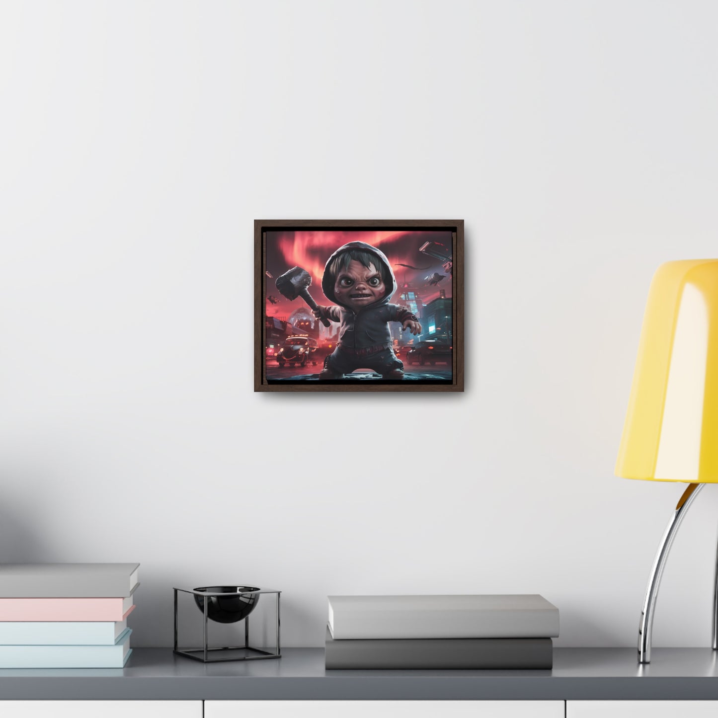 "Revenge of the Tiny Titan" - Gallery Canvas Wraps, Horizontal Frame