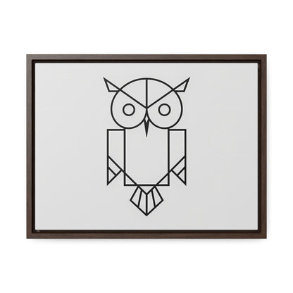 Geometric Owl - Gallery Canvas Wraps, Horizontal Frame