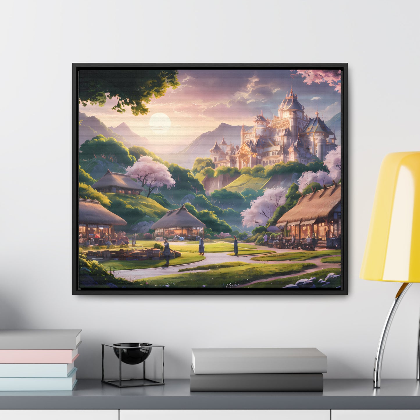 "Whispers of the Twilight Kingdom" - Gallery Canvas Wraps, Horizontal Frame