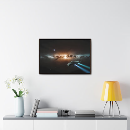 Voyage Through the Cosmic Abyss - Gallery Canvas Wraps, Horizontal Frame