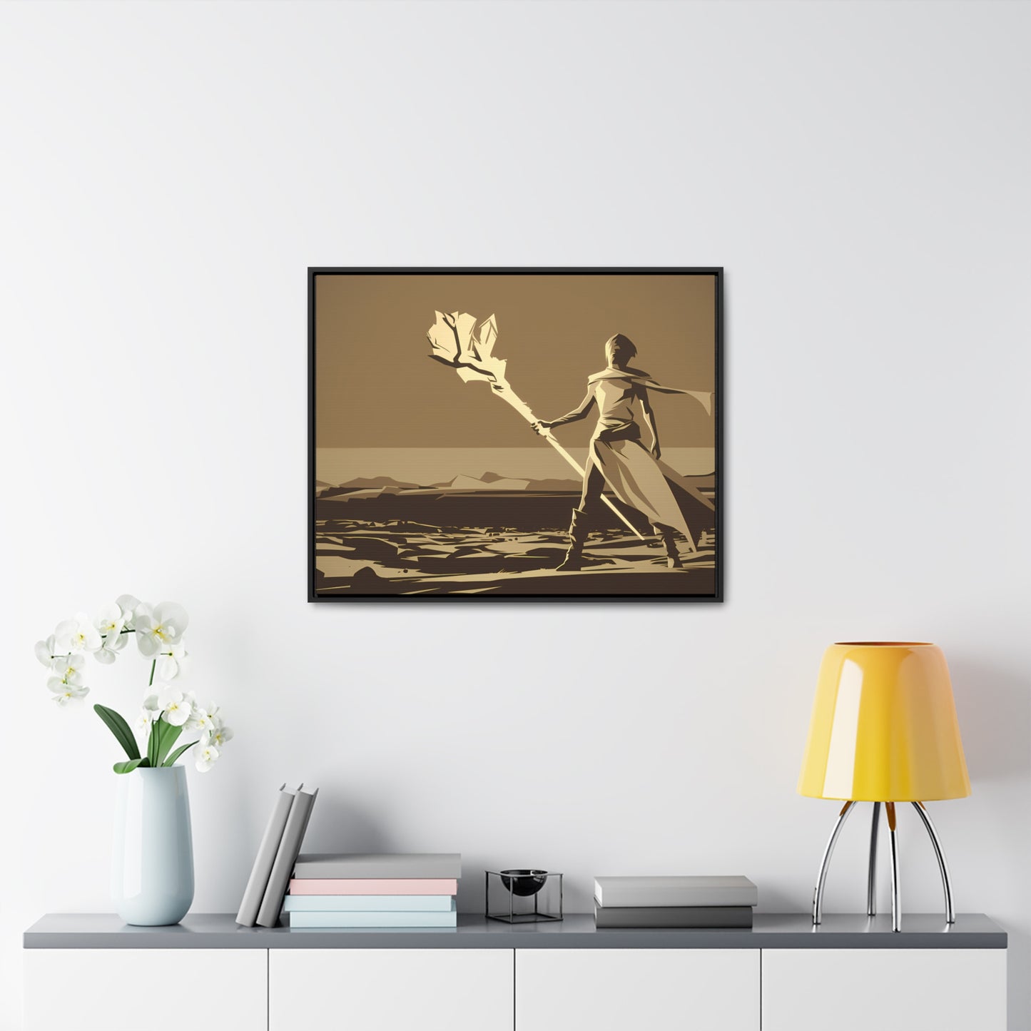 Wanderer of the Desolate Lands - Gallery Canvas Wraps, Horizontal Frame