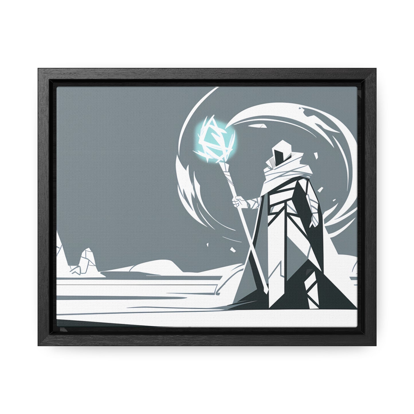 Mage of the Frozen Wastes - Gallery Canvas Wraps, Horizontal Frame