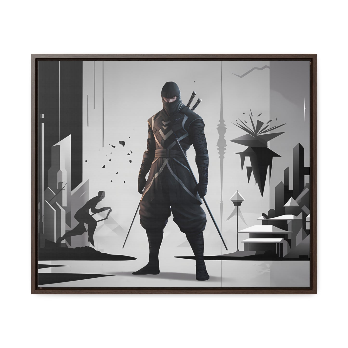 Shadowblade: The Silent Protector - Gallery Canvas Wraps, Horizontal Frame