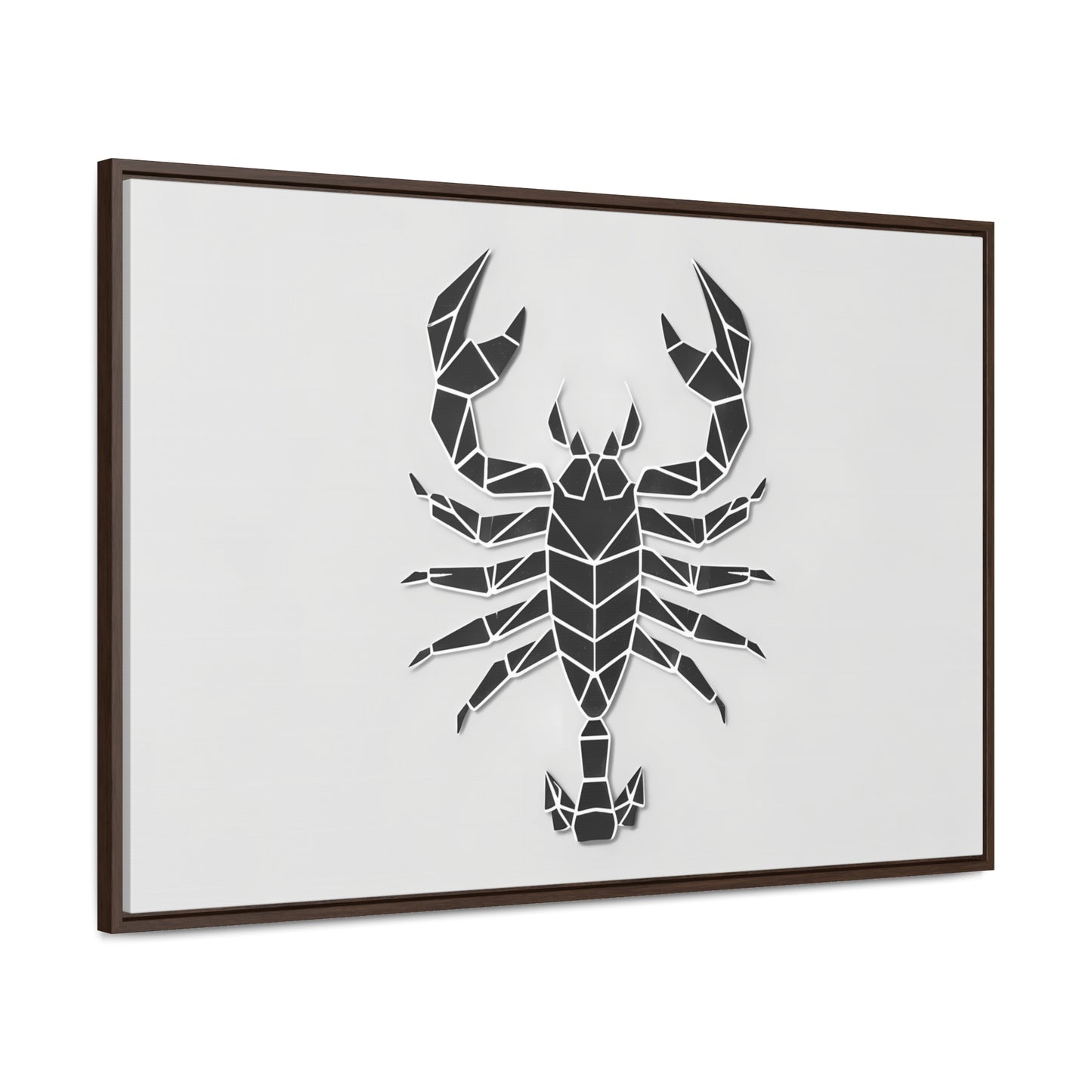 Geometric Scorpion Icon - Gallery Canvas Wraps, Horizontal Frame