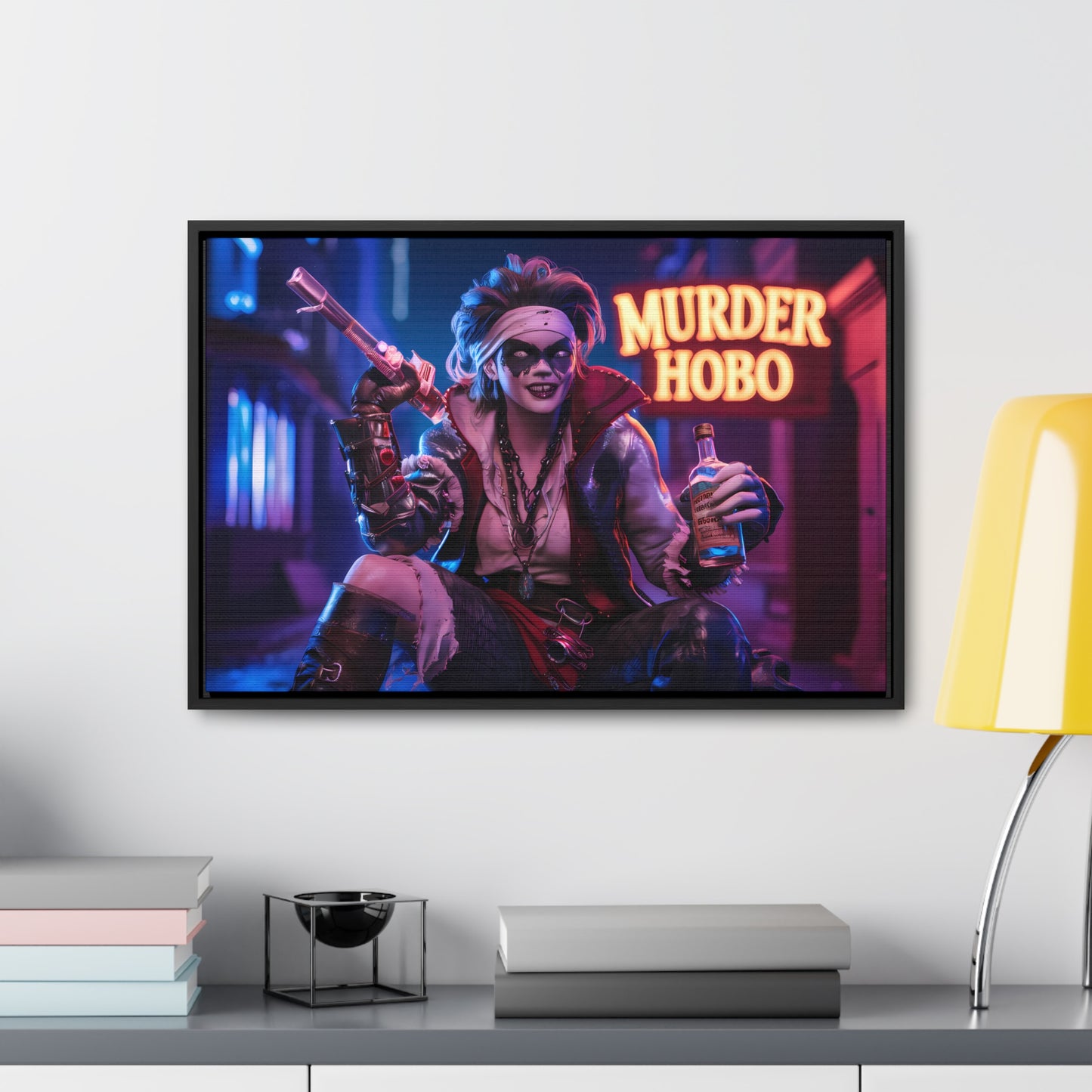 Neon Anarchy - Gallery Canvas Wraps, Horizontal Frame