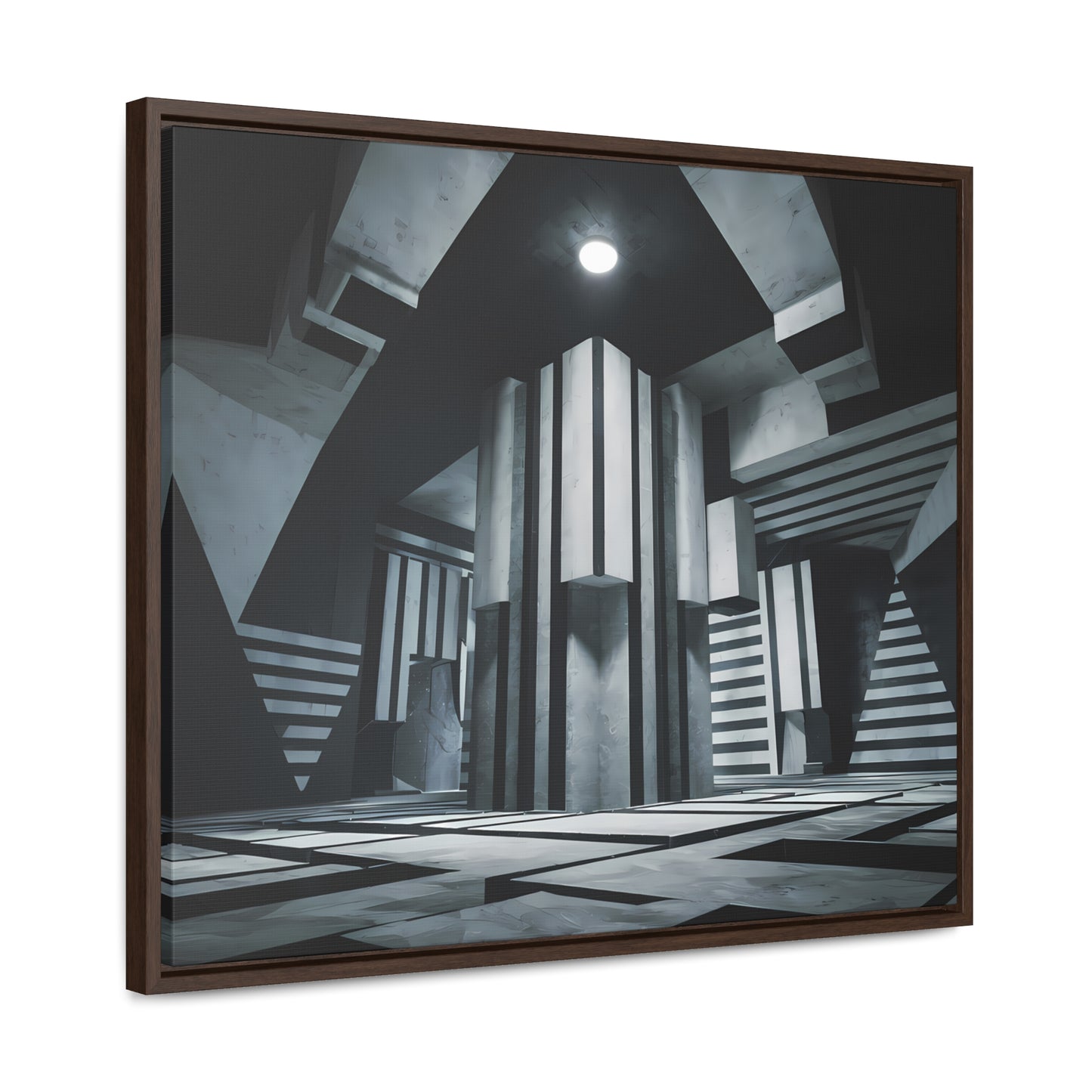 The Geometry of Shadows - Gallery Canvas Wraps, Horizontal Frame