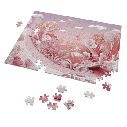 Whimsical Sunrise Garden - Jigsaw Puzzle (30, 110, 252, 500,1000-Piece)