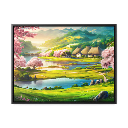 Serenity in Spring Meadows - Gallery Canvas Wraps, Horizontal Frame