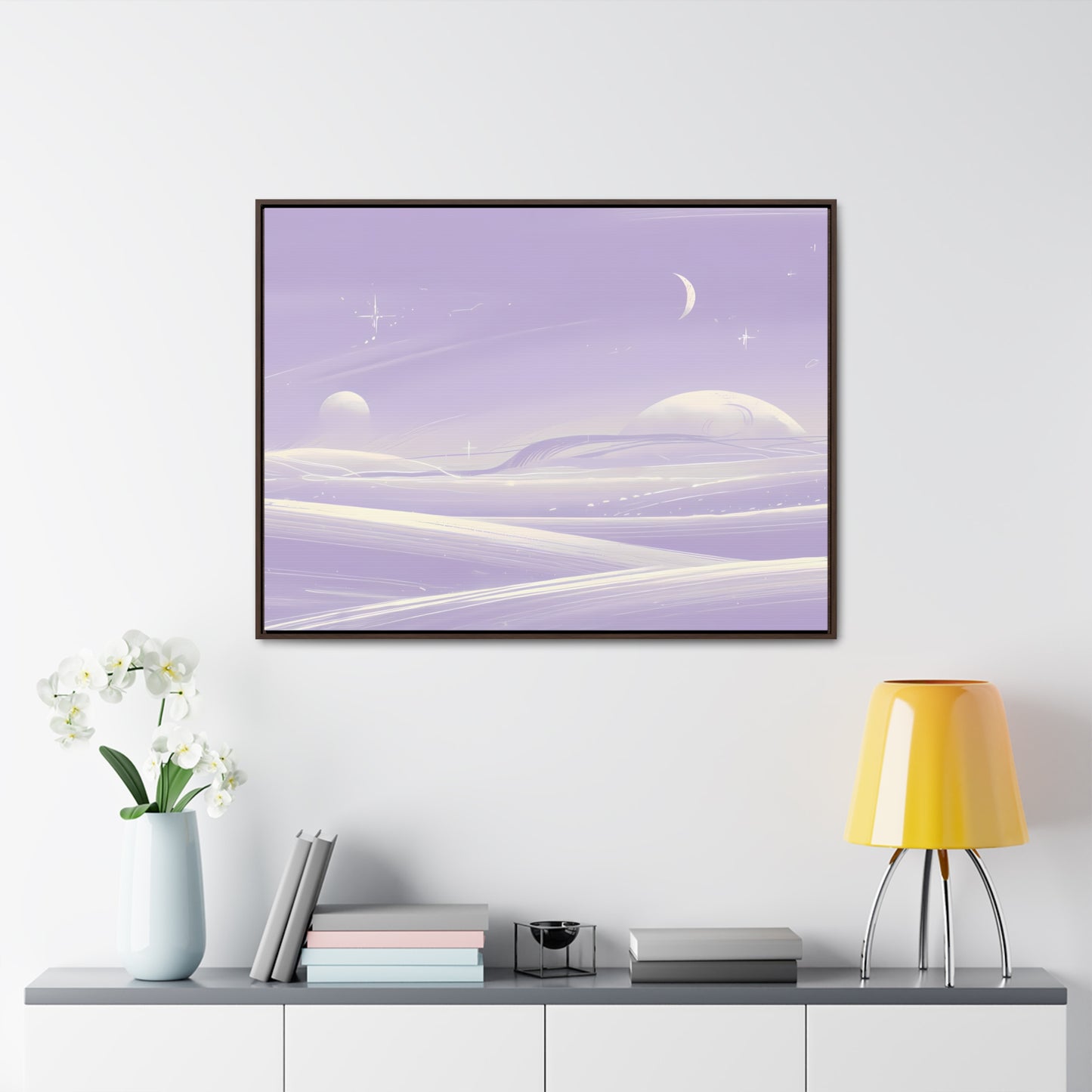 Ethereal Moonscape - Gallery Canvas Wraps, Horizontal Frame