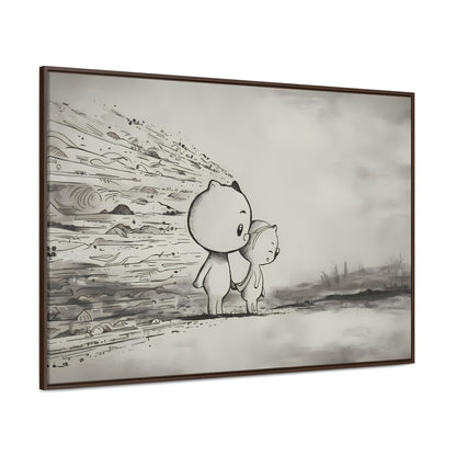 "Together Through the Storm" - Gallery Canvas Wraps, Horizontal Frame