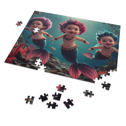 Cute Mermaids - Jigsaw Puzzle (30, 110, 252, 500,1000-Piece)