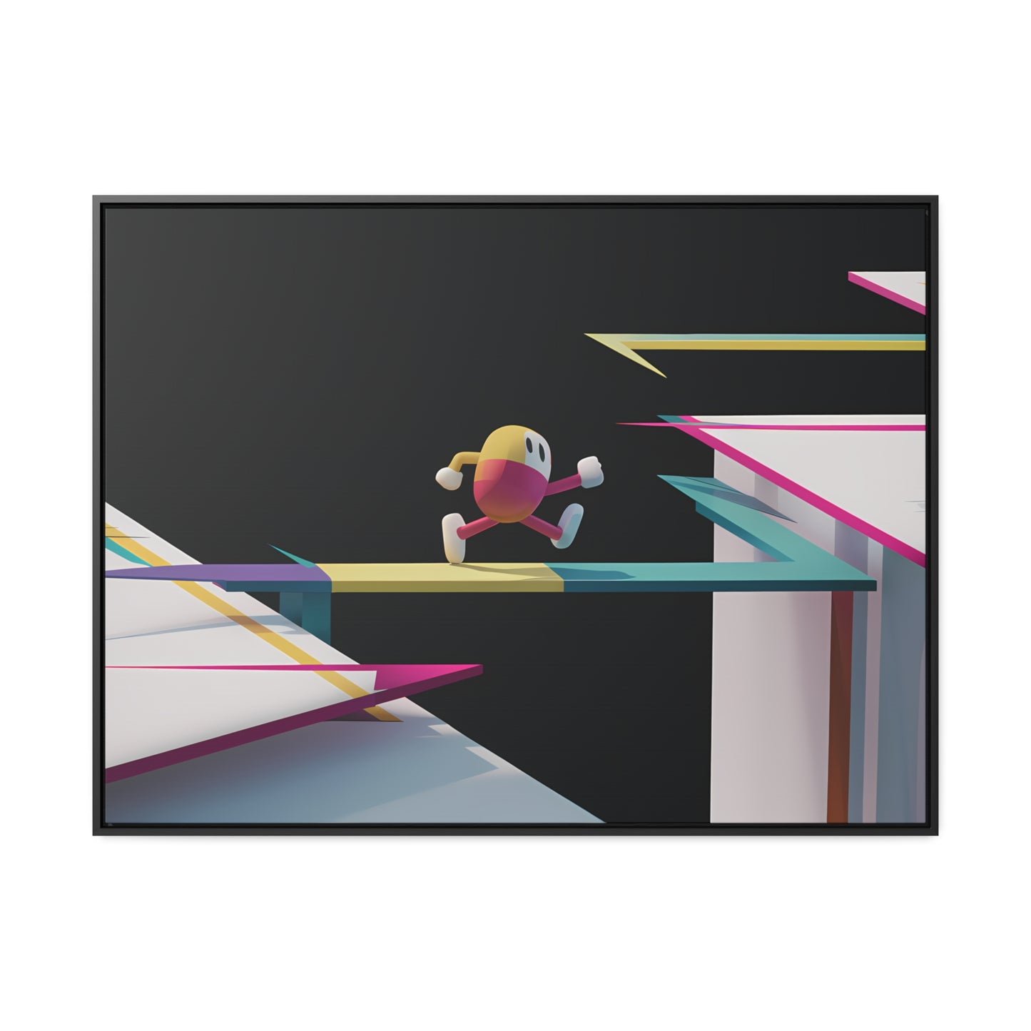 "Leaping Through Dimensions" - Gallery Canvas Wraps, Horizontal Frame