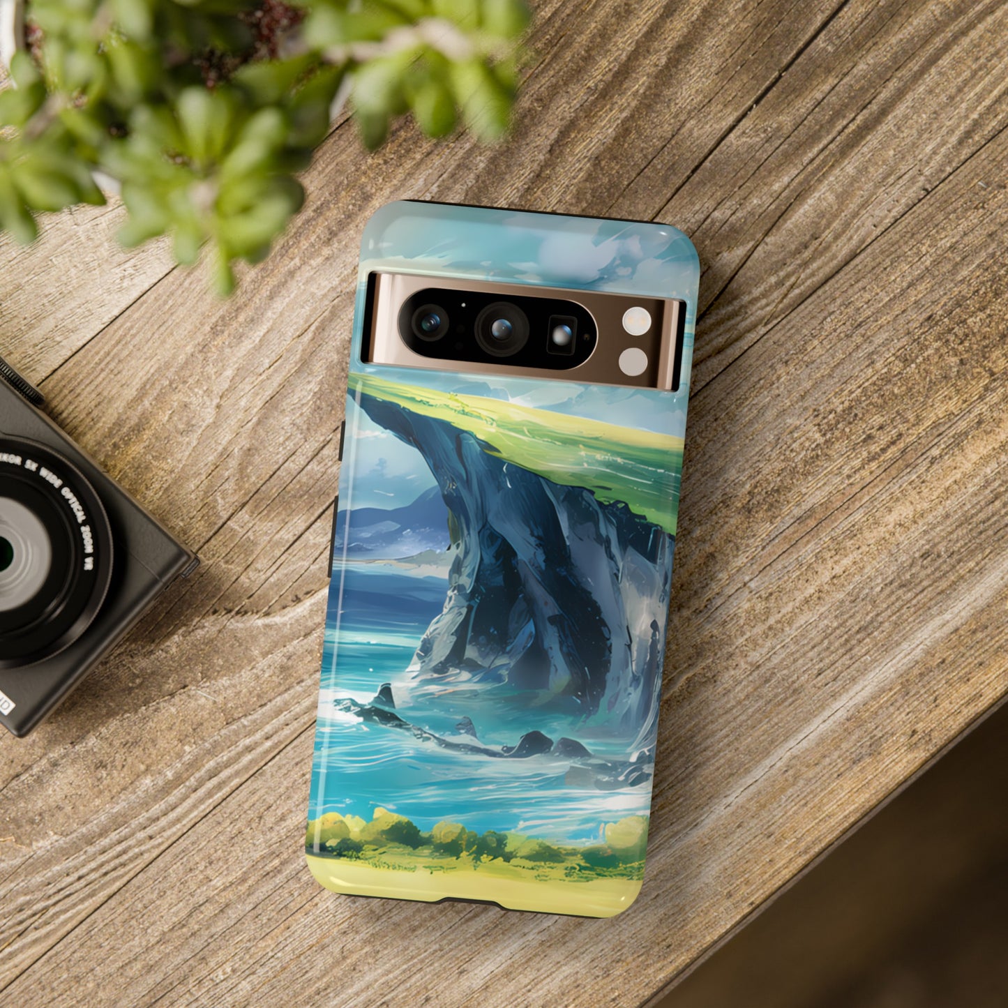 Anime Cliff by the Sea - Smartphone Tough Cases