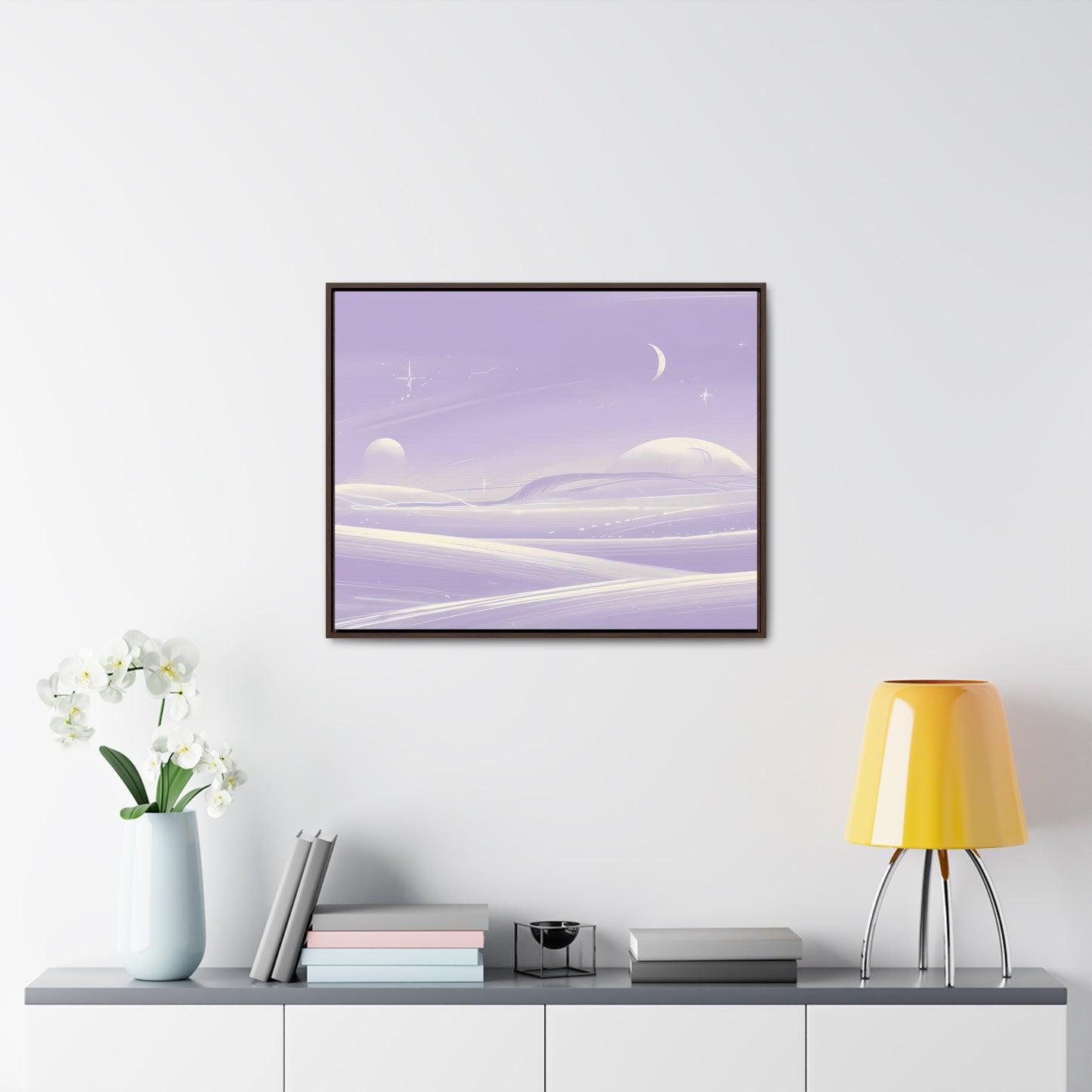 Ethereal Moonscape - Gallery Canvas Wraps, Horizontal Frame