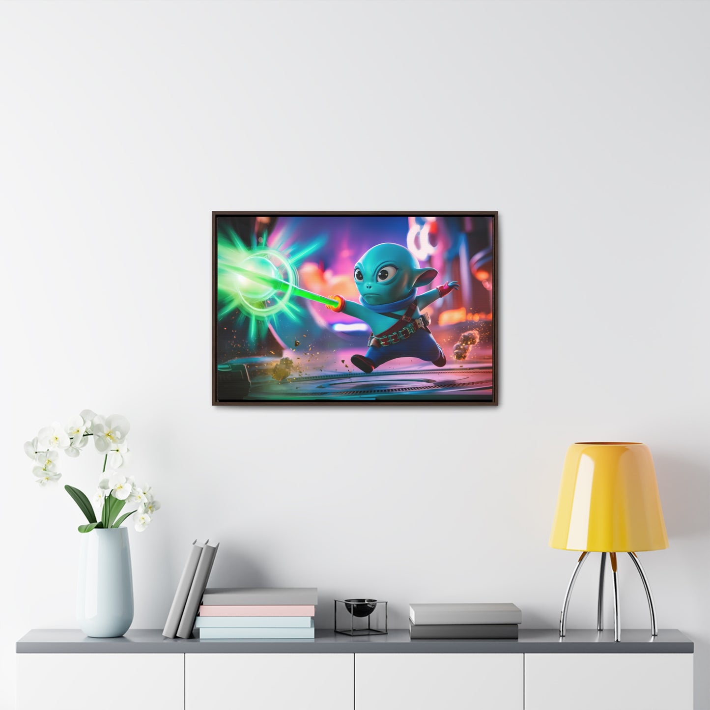 Galactic Defender - Gallery Canvas Wraps, Horizontal Frame